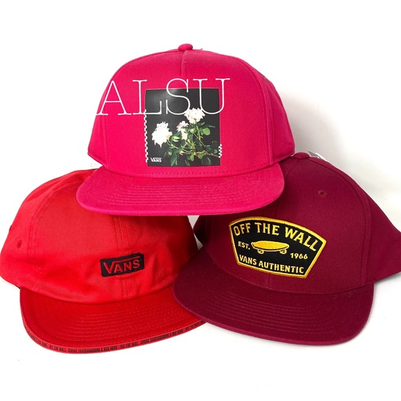 VANS x Baker Jockey Cotton SnapBack Red Unisex - Picture 7 of 7